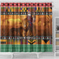 Afro Christmas in Kenya Safari Shower Curtain Black Santa Riding Lion - African Pride
