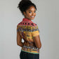 Afro Christmas in Kenya Safari Women Polo Shirt Black Santa Riding Lion - African Pride
