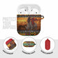 Kenya Safari Christmas AirPods Case Black Santa Riding Rhinoceros - Heri ya Krismasi