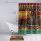 Kenya Safari Christmas Bathroom Set Black Santa Riding Rhinoceros - Heri ya Krismasi