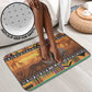 Kenya Safari Christmas Bathroom Set Black Santa Riding Rhinoceros - Heri ya Krismasi