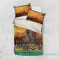 Afro Christmas in Kenya Safari Bedding Set Black Santa Riding Rhinoceros - African Pride