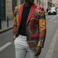 Kenya Safari Christmas Blazer Black Santa Riding Rhinoceros - Heri ya Krismasi