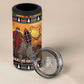 Afro Christmas in Kenya Safari 4 in 1 Can Cooler Tumbler Black Santa Riding Rhinoceros - African Pride