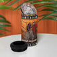 Afro Christmas in Kenya Safari 4 in 1 Can Cooler Tumbler Black Santa Riding Rhinoceros - African Pride