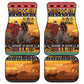 Afro Christmas in Kenya Safari Car Mats Black Santa Riding Rhinoceros - African Pride