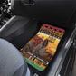 Afro Christmas in Kenya Safari Car Mats Black Santa Riding Rhinoceros - African Pride