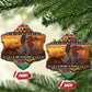 Afro Christmas in Kenya Safari Ceramic Ornament Black Santa Riding Rhinoceros - African Pride