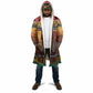 Kenya Safari Christmas Cloak Black Santa Riding Rhinoceros - Heri ya Krismasi