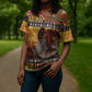 Kenya Safari Christmas Cross Shoulder Shirt Black Santa Riding Rhinoceros - Heri ya Krismasi