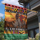 Afro Christmas in Kenya Safari Garden Flag Black Santa Riding Rhinoceros - African Pride