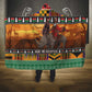 Afro Christmas in Kenya Safari Hooded Blanket Black Santa Riding Rhinoceros - African Pride