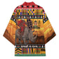 Kenya Safari Christmas Kimono Black Santa Riding Rhinoceros - Heri ya Krismasi