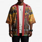 Kenya Safari Christmas Kimono Black Santa Riding Rhinoceros - Heri ya Krismasi