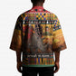 Kenya Safari Christmas Kimono Black Santa Riding Rhinoceros - Heri ya Krismasi