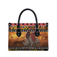 Kenya Safari Christmas Leather Bag Black Santa Riding Rhinoceros - Heri ya Krismasi