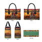 Kenya Safari Christmas Leather Bag Black Santa Riding Rhinoceros - Heri ya Krismasi