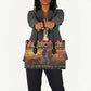 Kenya Safari Christmas Leather Bag Black Santa Riding Rhinoceros - Heri ya Krismasi