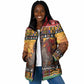 Kenya Safari Christmas Padded Jacket Black Santa Riding Rhinoceros - Heri ya Krismasi
