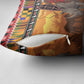 Kenya Safari Christmas Pillow Cover Black Santa Riding Rhinoceros - Heri ya Krismasi