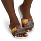 Kenya Safari Christmas Slide Sandals Black Santa Riding Rhinoceros - Heri ya Krismasi