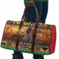 Kenya Safari Christmas Travel Bag Black Santa Riding Rhinoceros - Heri ya Krismasi