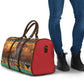 Kenya Safari Christmas Travel Bag Black Santa Riding Rhinoceros - Heri ya Krismasi