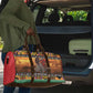 Kenya Safari Christmas Travel Bag Black Santa Riding Rhinoceros - Heri ya Krismasi