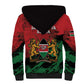 Jamhuri Ya Kenya Sherpa Hoodie African Lion - Coat Of Arms