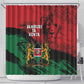 Jamhuri Ya Kenya Shower Curtain African Lion - Coat Of Arms