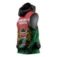 Jamhuri Ya Kenya Sleeveless Hoodie African Lion - Coat Of Arms - African Pride