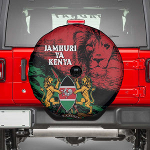 Jamhuri Ya Kenya Spare Tire Cover African Lion - Coat Of Arms