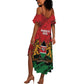 Jamhuri Ya Kenya Summer Maxi Dress African Lion - Coat Of Arms