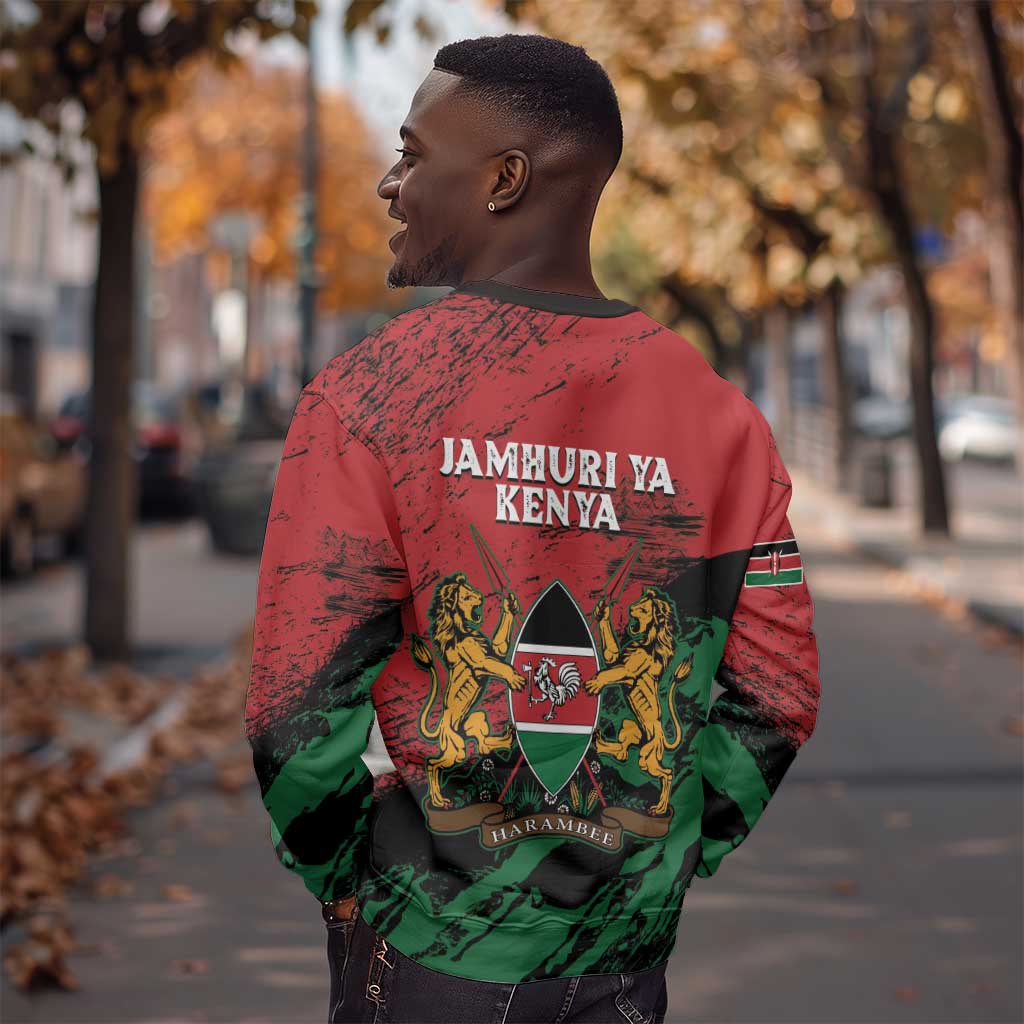 Jamhuri Ya Kenya Sweatshirt African Lion - Coat Of Arms