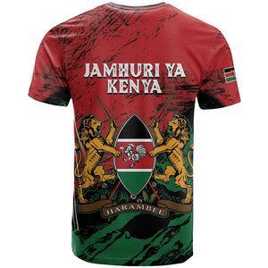 Jamhuri Ya Kenya T shirt African Lion - Coat Of Arms