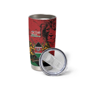 Jamhuri Ya Kenya Tumbler Cup African Lion - Coat Of Arms