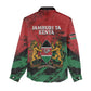 Jamhuri Ya Kenya Women Casual Shirt African Lion - Coat Of Arms LT15