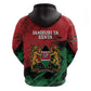 Jamhuri Ya Kenya Zip Hoodie African Lion - Coat Of Arms