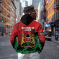 Jamhuri Ya Kenya Zip Hoodie African Lion - Coat Of Arms