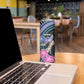 Personalised Kenya Lilac Breasted Roller Skinny Tumbler Orchid Flower - African Pattern