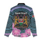 Personalised Kenya Lilac Breasted Roller Women Casual Shirt Orchid Flower - African Pattern LT15