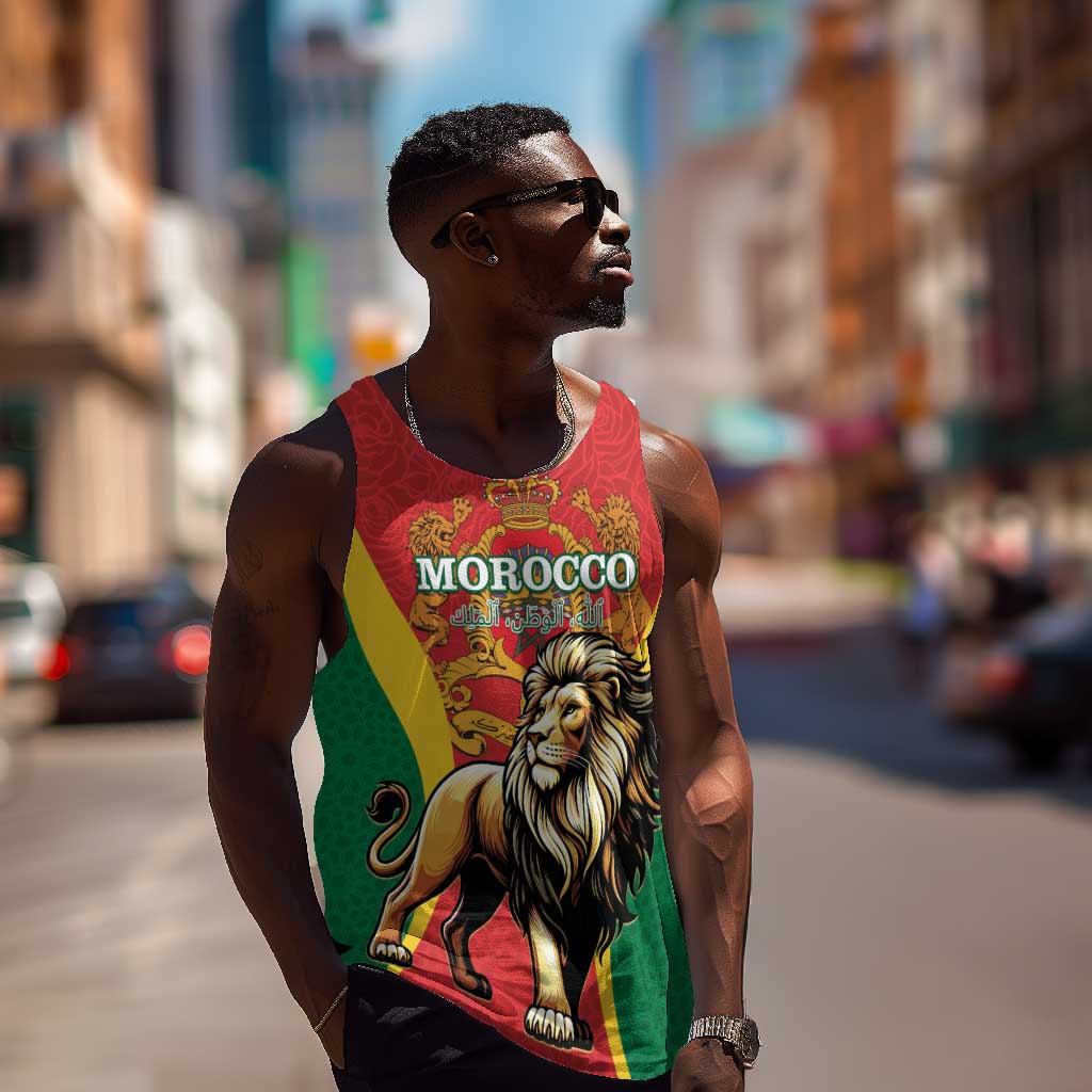 Personalised Morocco Men Tank Top Barbary Lion - Proclamation Day