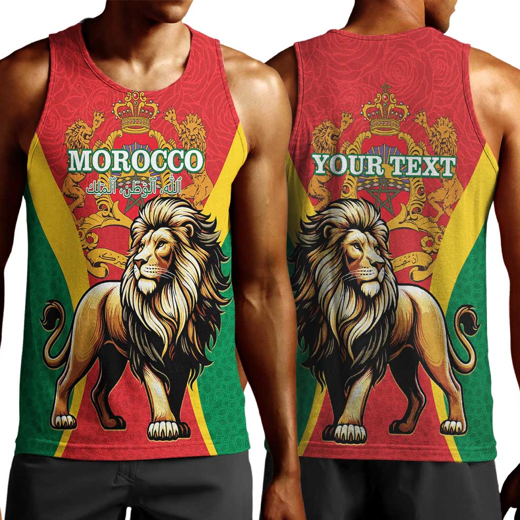 Personalised Morocco Men Tank Top Barbary Lion - Proclamation Day