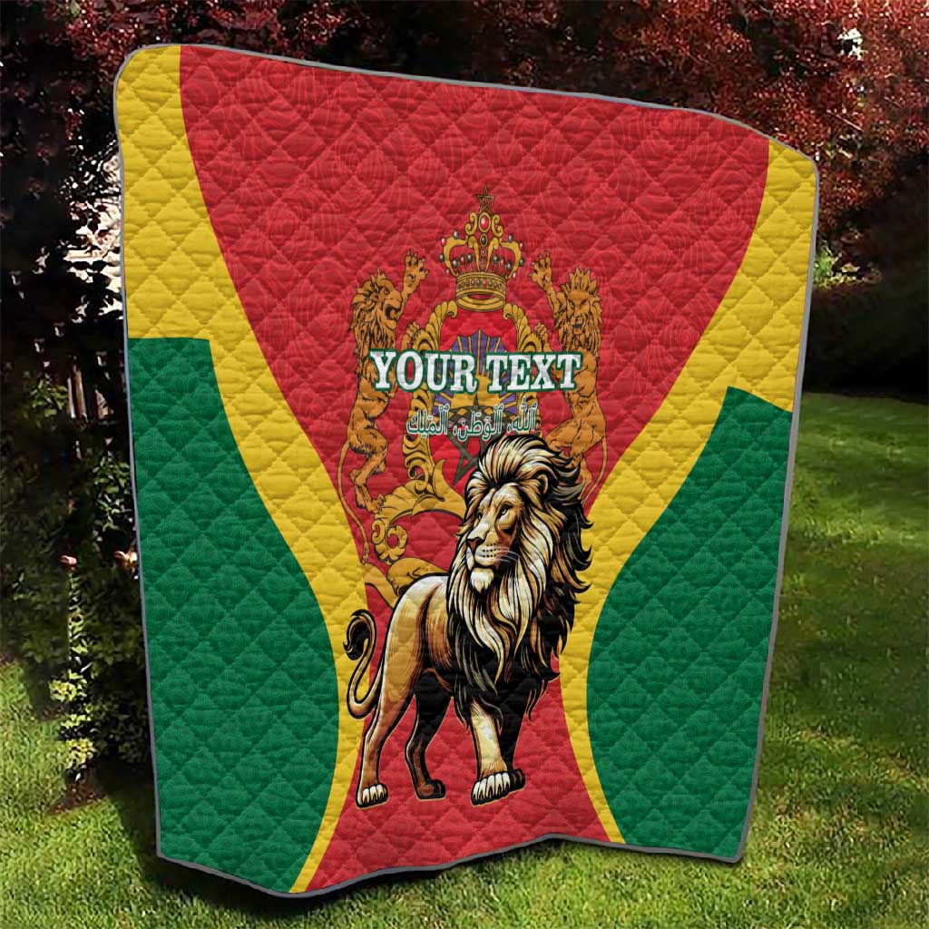 Personalised Morocco Quilt Barbary Lion - Proclamation Day
