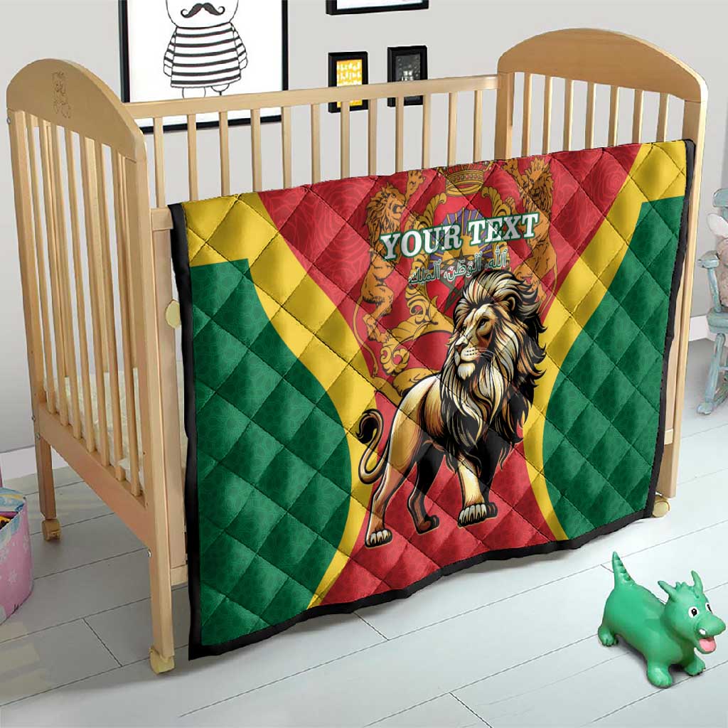 Personalised Morocco Quilt Barbary Lion - Proclamation Day