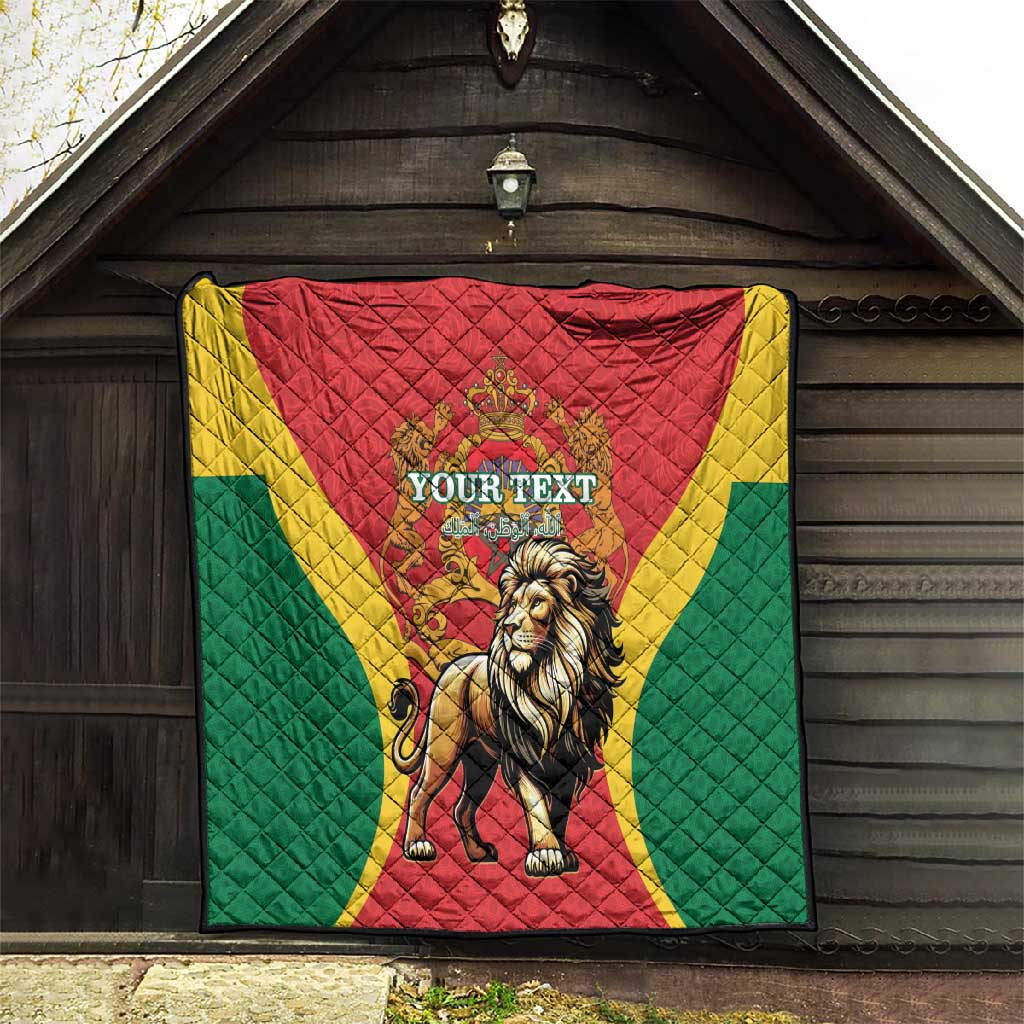 Personalised Morocco Quilt Barbary Lion - Proclamation Day