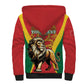Personalised Morocco Sherpa Hoodie Barbary Lion - Proclamation Day