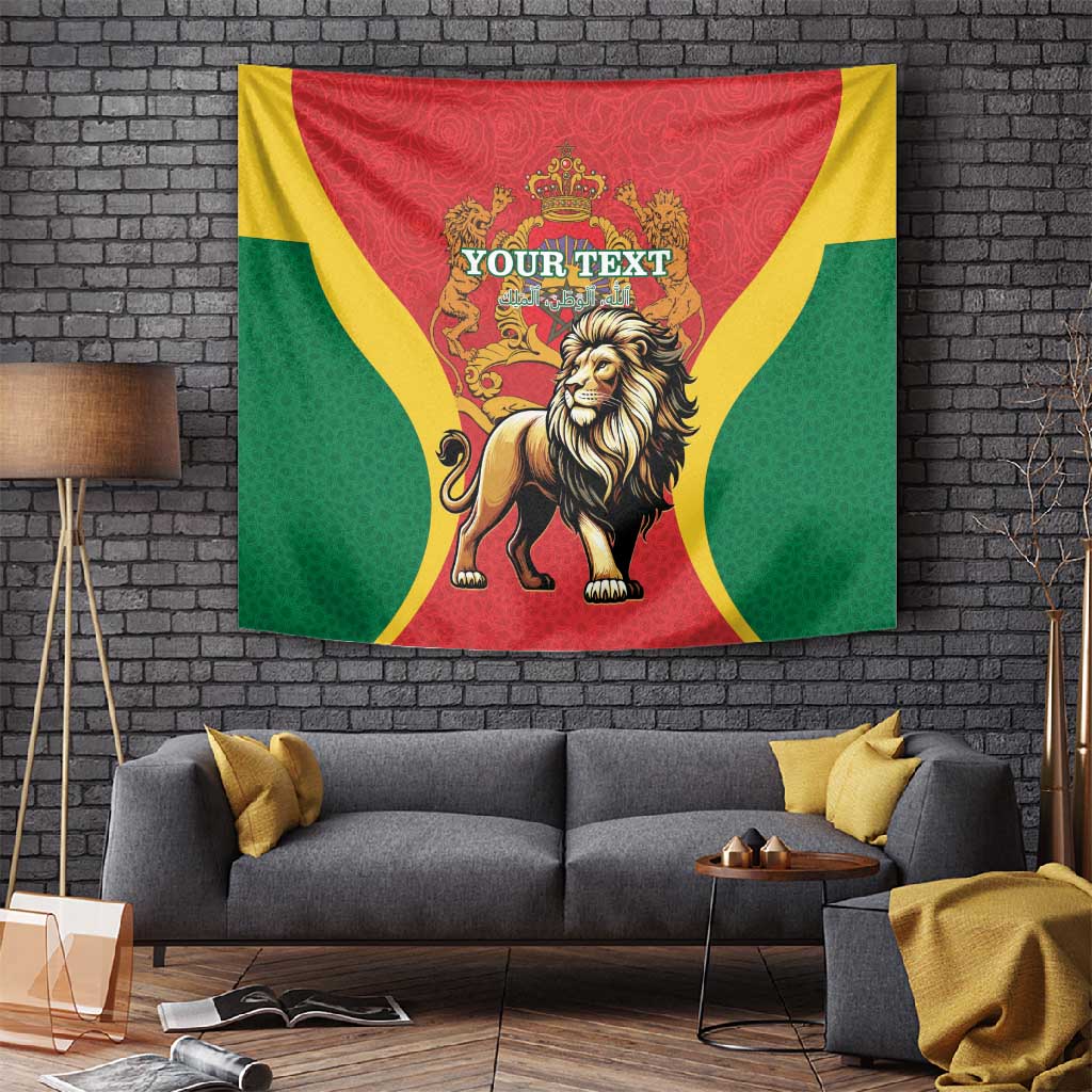 Personalised Morocco Tapestry Barbary Lion - Proclamation Day