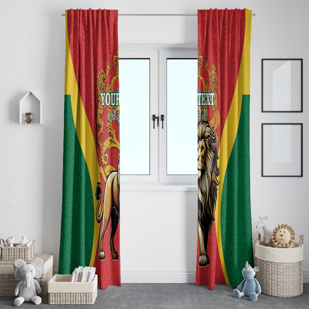 Personalised Morocco Window Curtain Barbary Lion - Proclamation Day