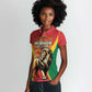 Personalised Morocco Women Polo Shirt Barbary Lion - Proclamation Day
